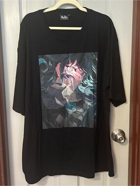 Ado World Tour 2025 Hibana Concert Black Graphic Anime T-Shirt Sz XXL-Like New